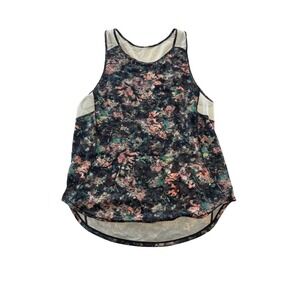 XS‎ Lululemon Athletica Floral Mesh Racerback Tank Top Women's Athletic